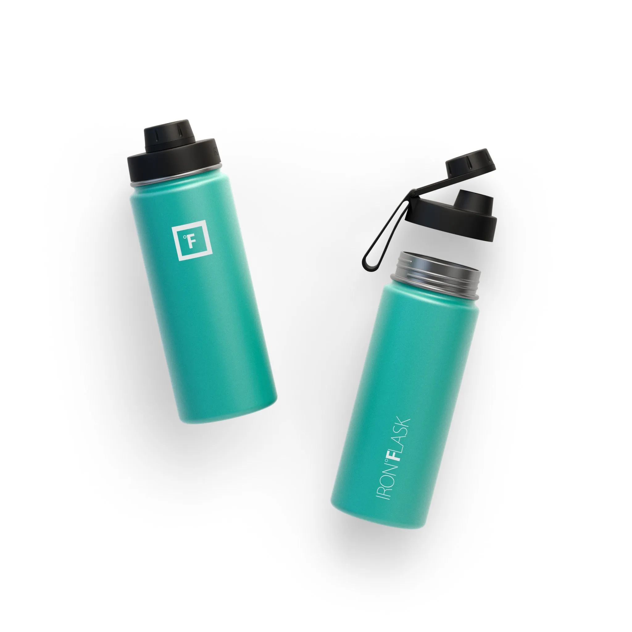 18 Oz Wide Mouth Water Bottle with Spout Lid