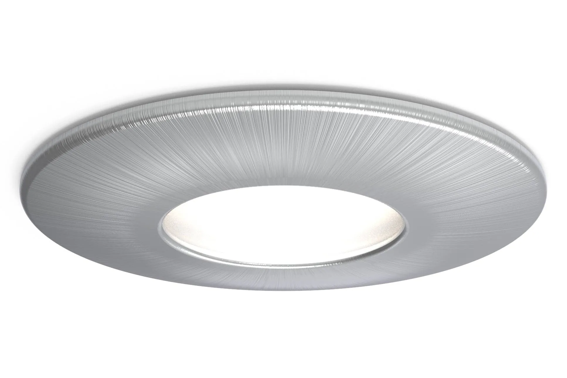 4lite IP20 GU10 Fire-Rated Downlight - Satin Chrome