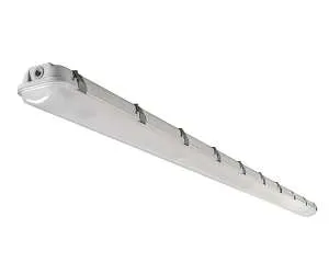 8 Foot 60/80/100 Watt Selectable Wide LED Vapor Tight Light Fixture 3500/4000/5000K