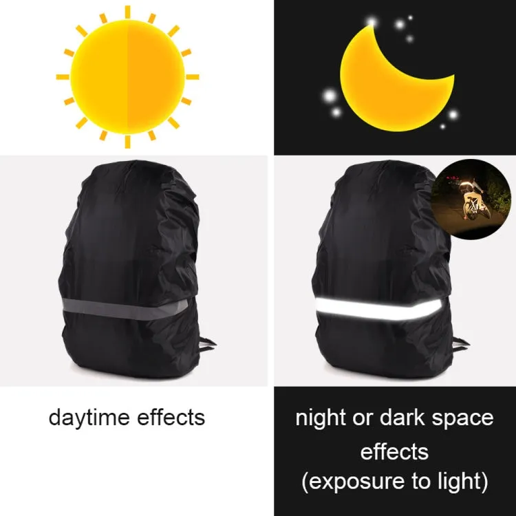 Reflective Light Waterproof Dustproof Backpack Rain Cover Portable Ultralight Shoulder Bag Protect Cover, Size:XS(Blue)