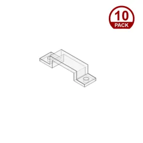 Silicone Mounting Clips for Valent X Wet Location Strip Lights, Pack of 10 Clips & 20 Screws