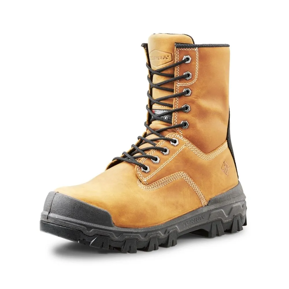 Terra Sentry 2020 Men's 8" Composite Toe Work Boot With Bumper Toe TR0A4NQ9FWE - Brown